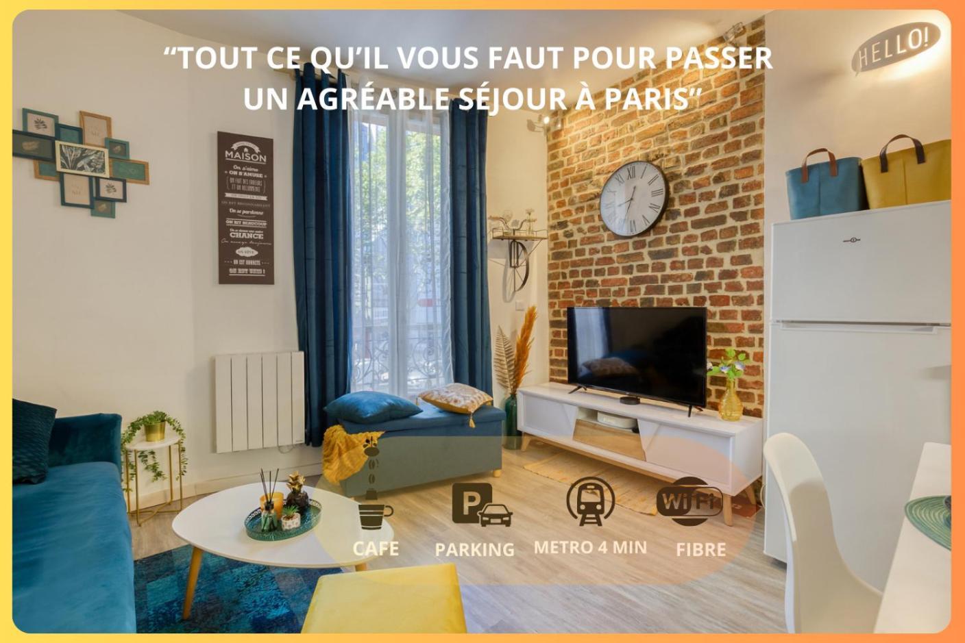 Apartamento Escale A Paris Metro & Parking Saint-Ouen  Exterior foto